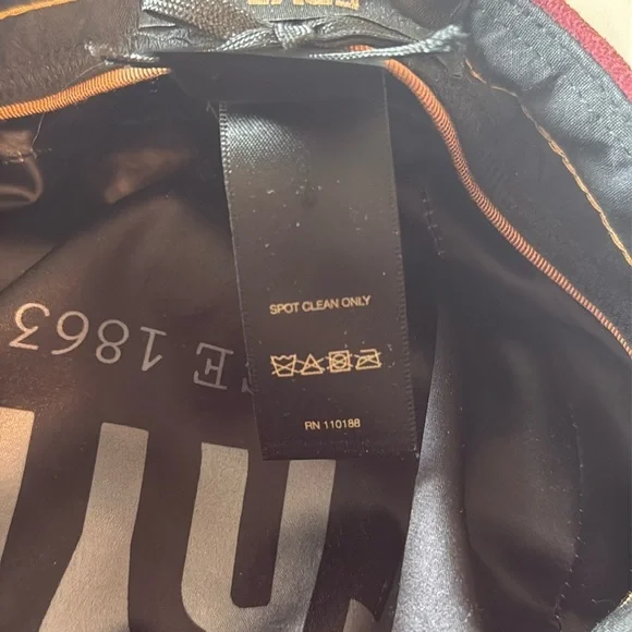 Frye Red Leather Newsboy Cap Size S/M - Picture 7 of 8